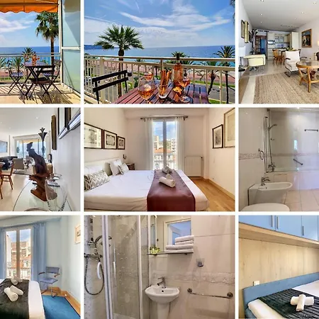 Nestor&jeeves - Ocean Promenade - Terrace With Sea View - Spacious Nice